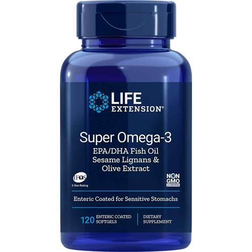 Dietary supplements Life Extension Super OMEGA3 Epa Dha With Sesame Lignans Olive Extract
