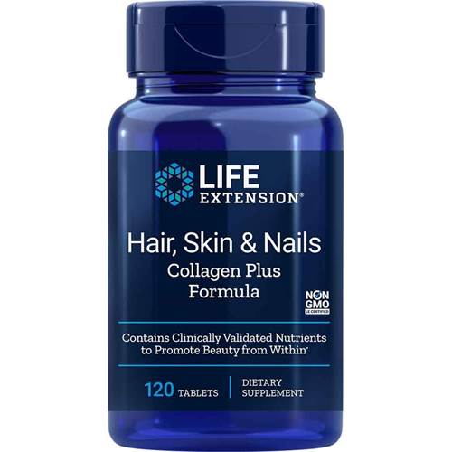 Dietary supplements Life Extension Hair Skin Nails Collagen Plus Formula