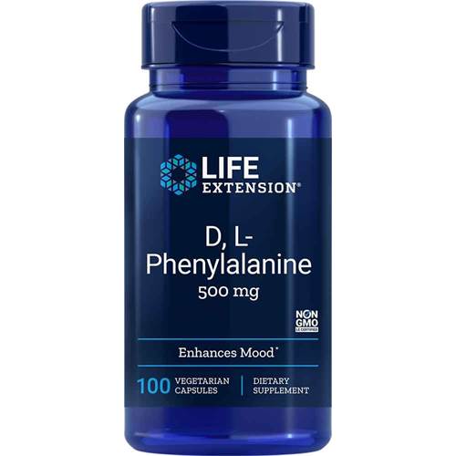 Dietary supplements Life Extension D L Phenylalanine Capsules
