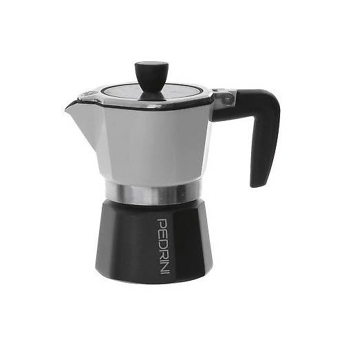 Kawa i herbata Pedrini Sei Moka Plus NA 1 Filiżankę Espresso 1 TZ Biała Kawiarka Aluminiowa Ciśnieniowa