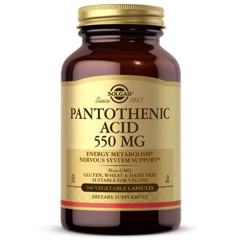 doplnky stravy Solgar Pantothenic Acid B5 550 MG