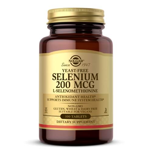 doplnky stravy Solgar Selenium Yeast Free 200 Mcg