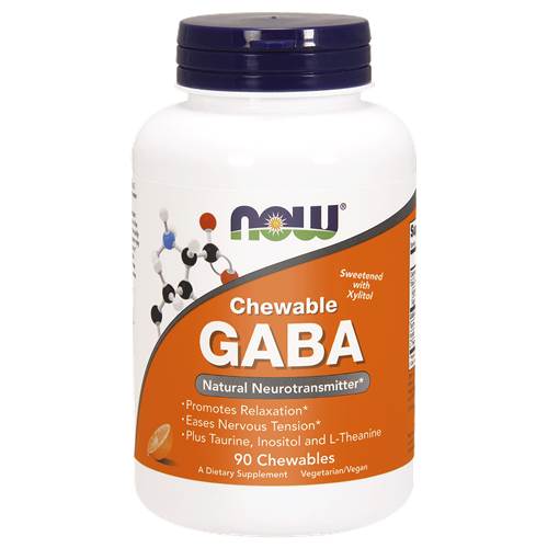 Dietary supplements NOW Foods Chewable Gaba