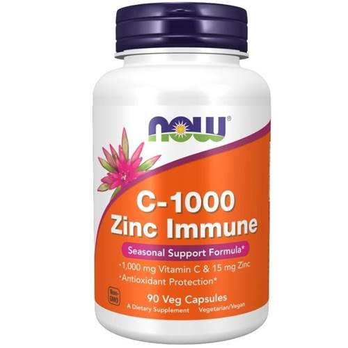 doplnky stravy NOW Foods C1000 Zinc Immune