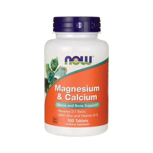 doplnky stravy NOW Foods Magnesium Calcium 200 MG